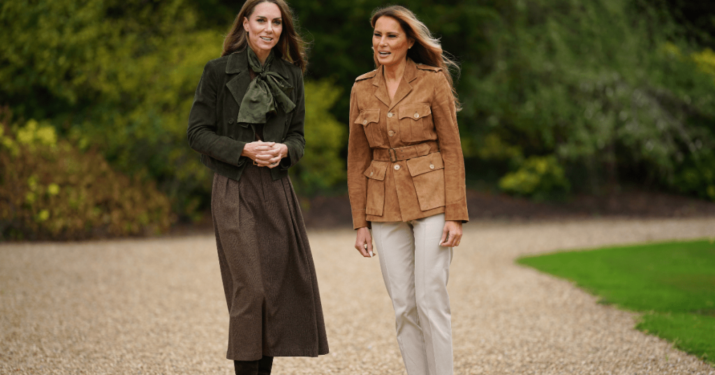 Kate Middleton & Melania Trump bëjnë një deklaratë me pamje të rrallë krah për krah