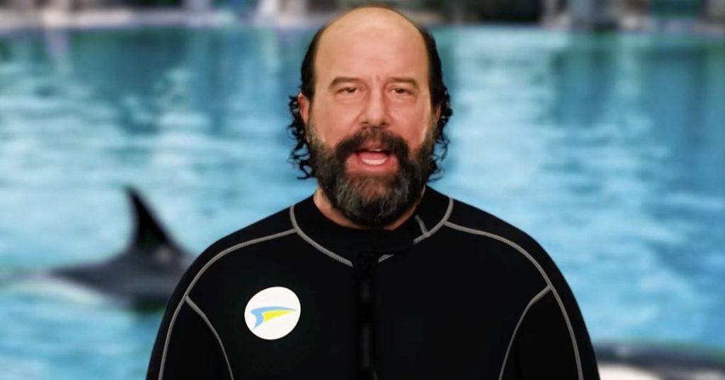 Ylli i "Stranger Things" Brett Gelman bën një rrëshqitje të egër në SeaWorld